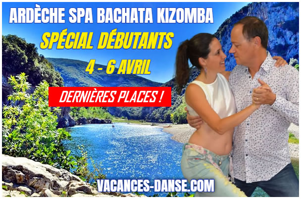stage débutant bachata kizomba en Ardèche